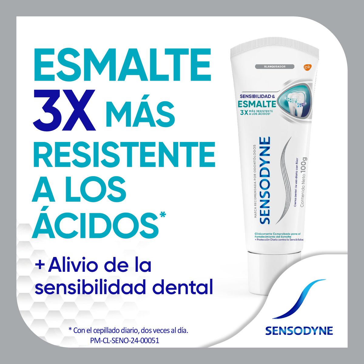 SENSODYNE - Pasta de Dientes Sensibilidad & Esmalte Sensodyne 100 g