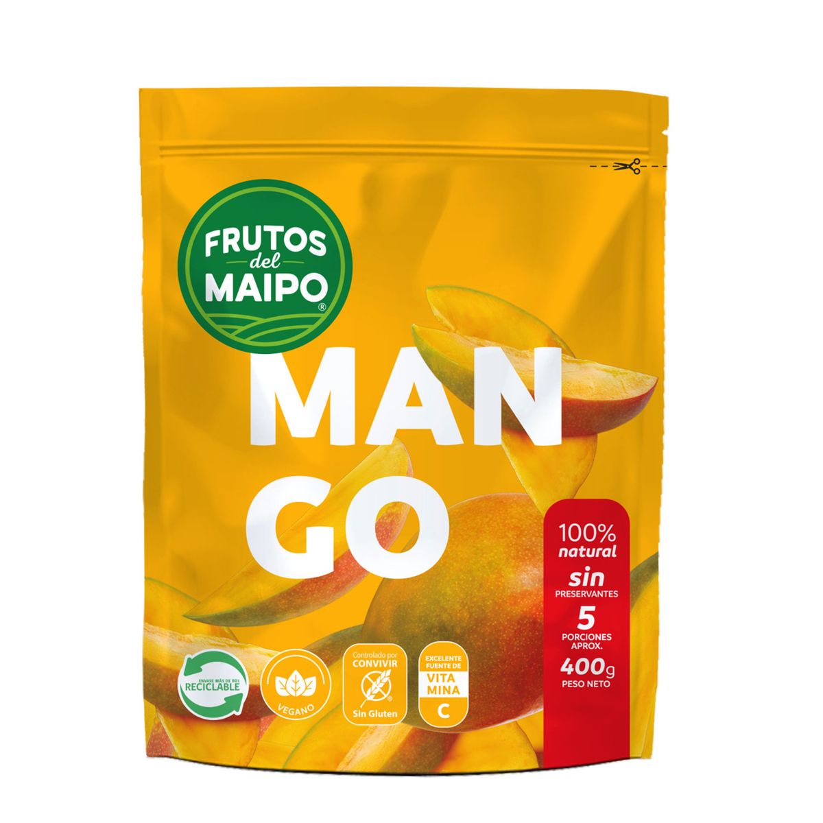 FRUTOS DEL MAIPO - Mango en Trozos Congelado Frutos del Maipo 400 g