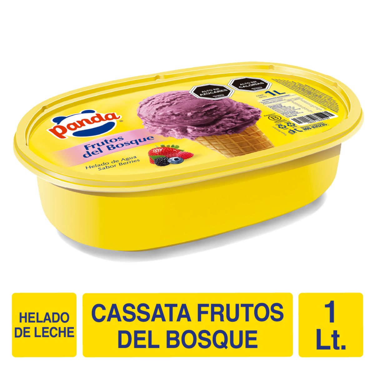 PANDA - Helado de Agua Panda Sabor Frutos del Bosque 1 L