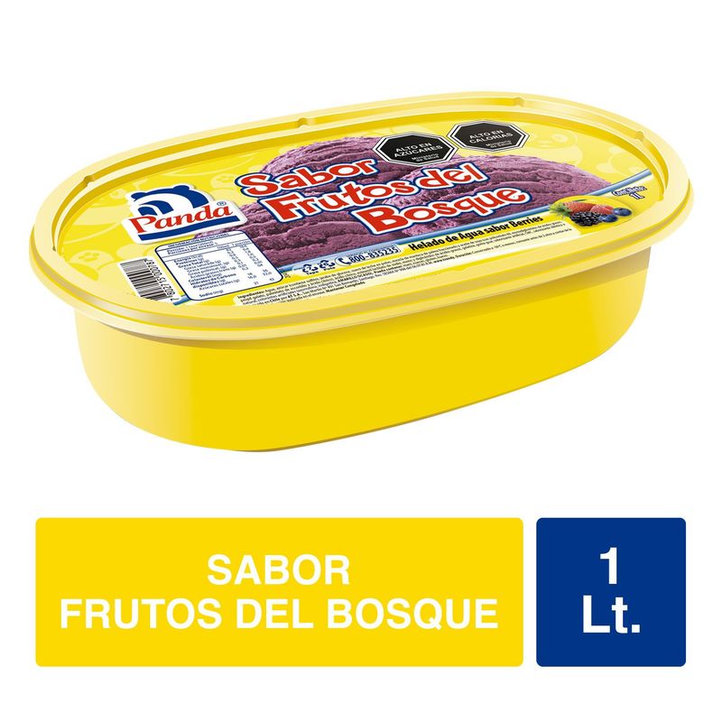 PANDA - Helado de Agua Panda Sabor Frutos del Bosque 1 L
