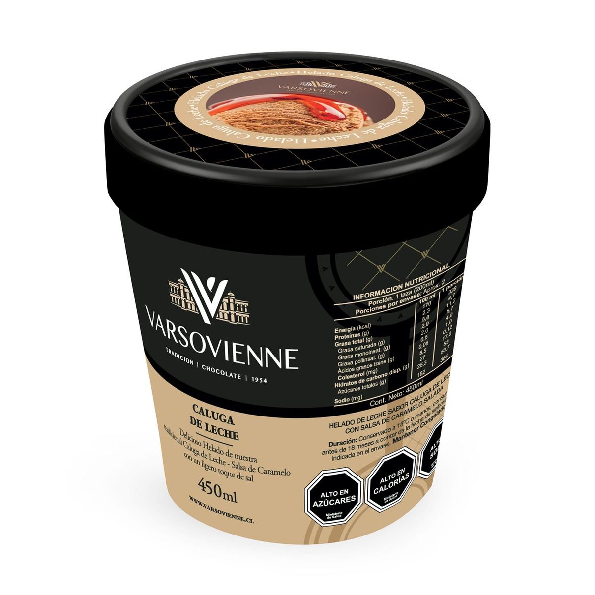 VARSOVIENNE - HELADO CALUG LEC VARSO TRENDY 450 CC