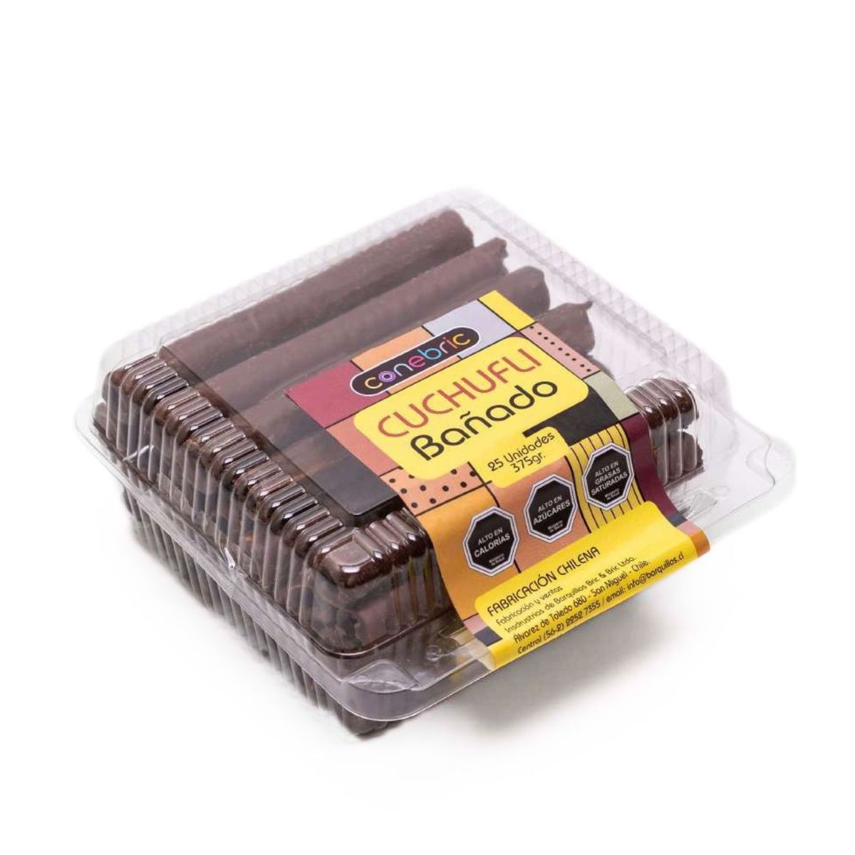 CONEBRIC - Cuchuflí Bañado Chocolate Conebric 25 Un