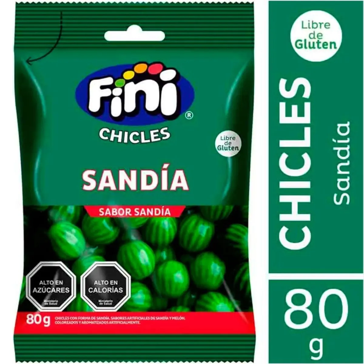 FINI - Chicles sin Gluten Fini Sabor Sandía 1 Un