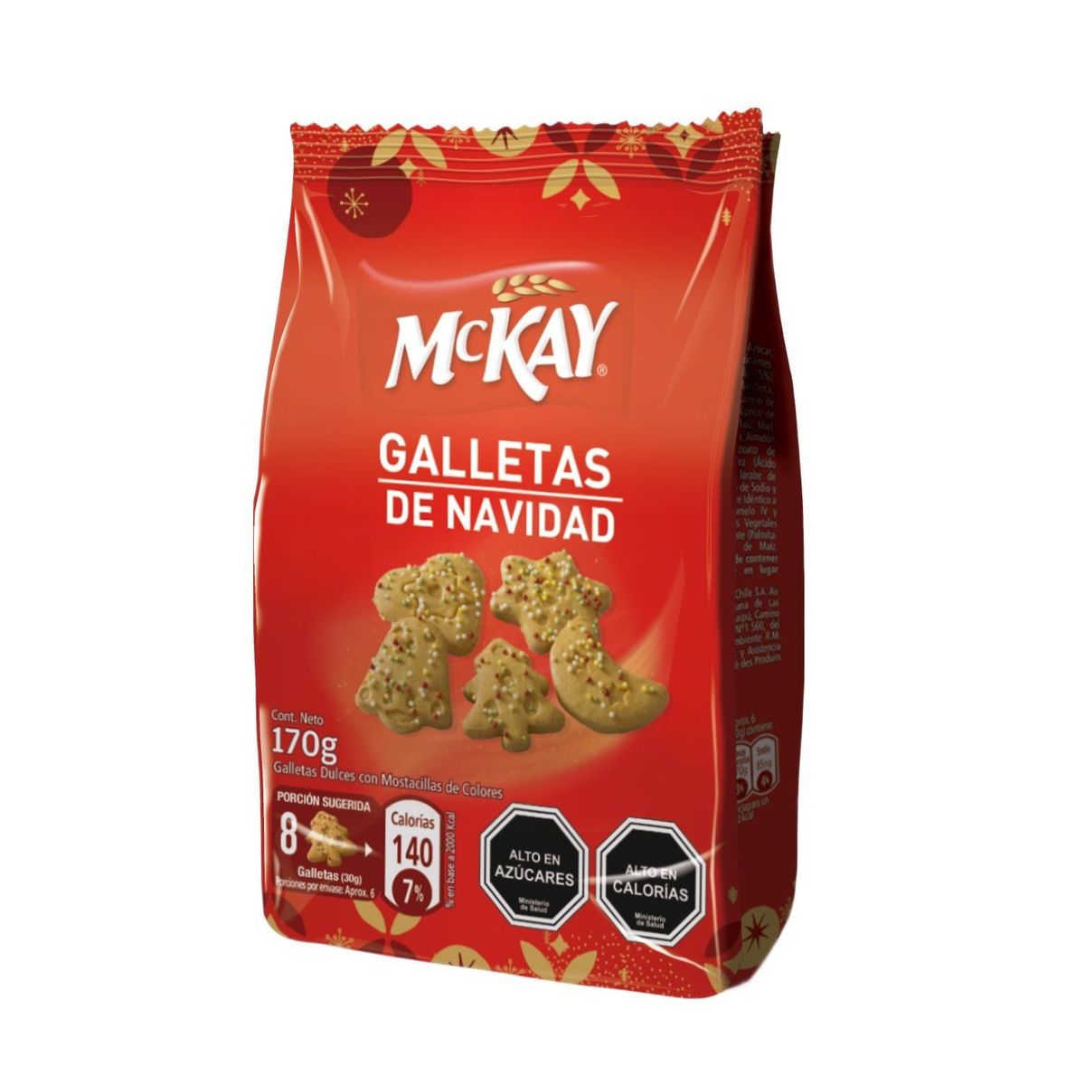 MCKAY - Galletas Navideñas Mckay Sabor Jengibre 170 g