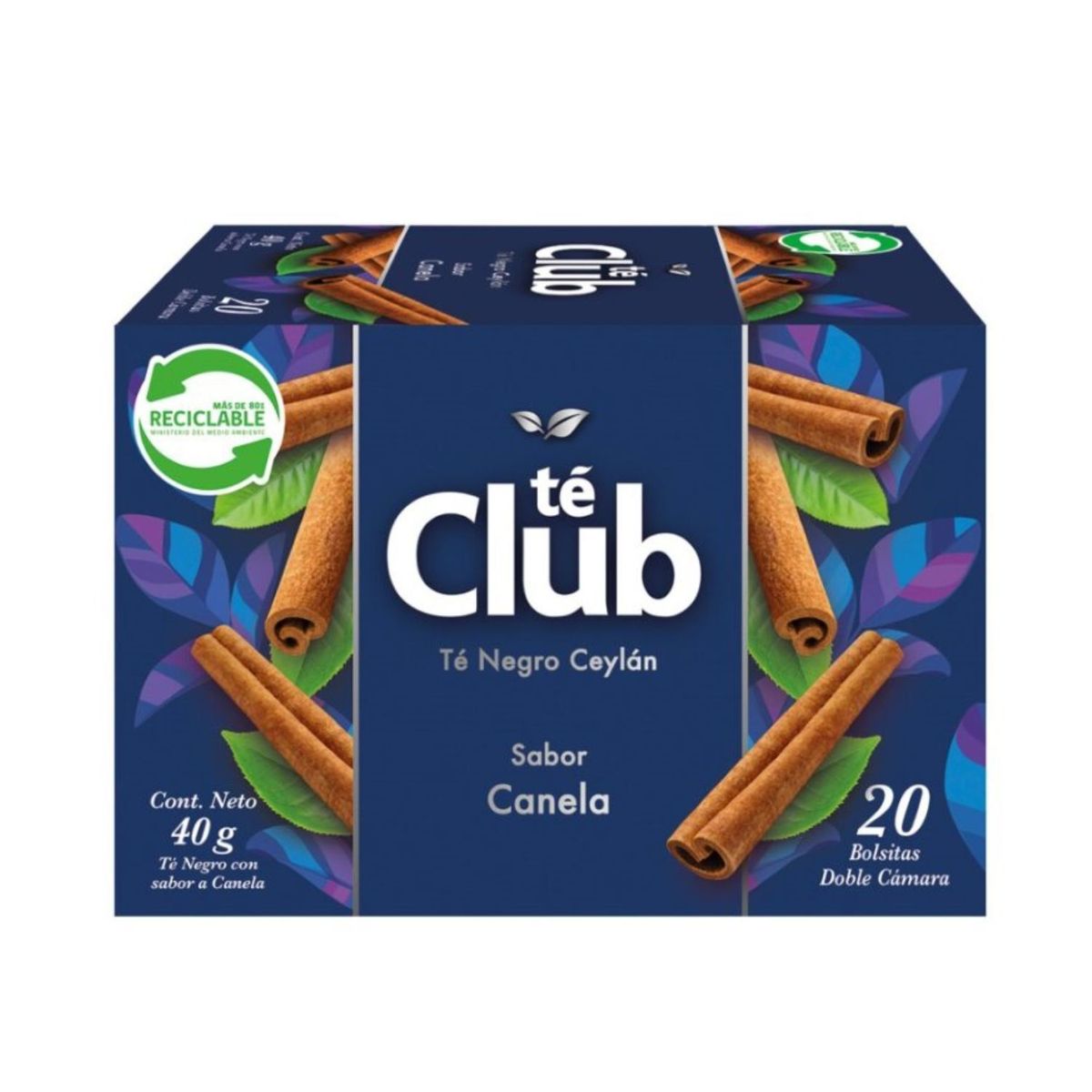 CLUB - Té Negro Sabor Canela Club 40 g
