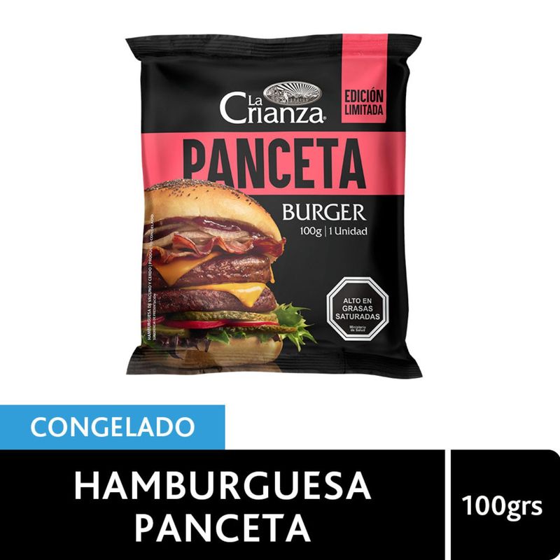 LA CRIANZA - Hamburguesa de Vacuno Sabor Panceta La Crianza 100 g