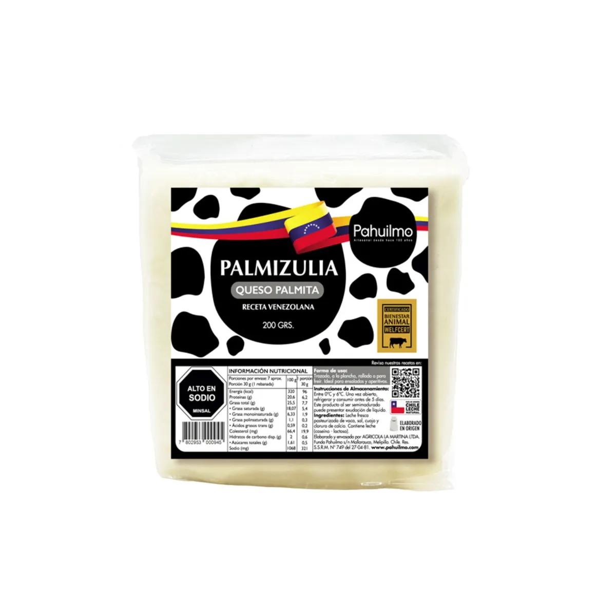 PALMIZULIA - Queso Palmita Palmizulia 200 g