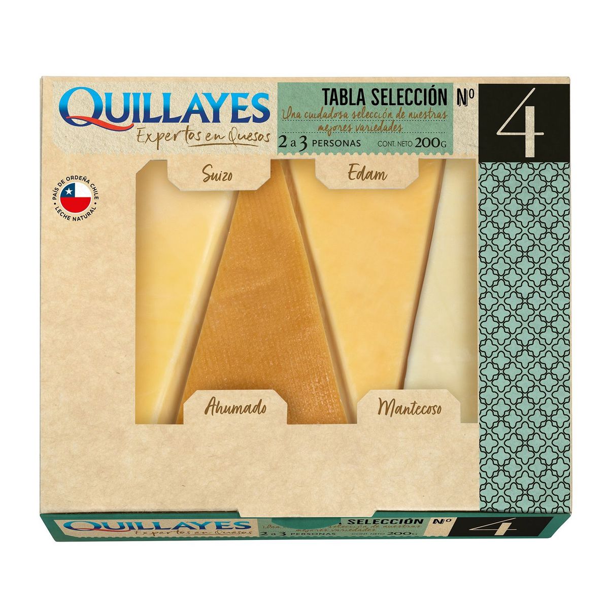 QUILLAYES - Tabla de Quesos Quillayes Selección N° 4 Económica 200 g