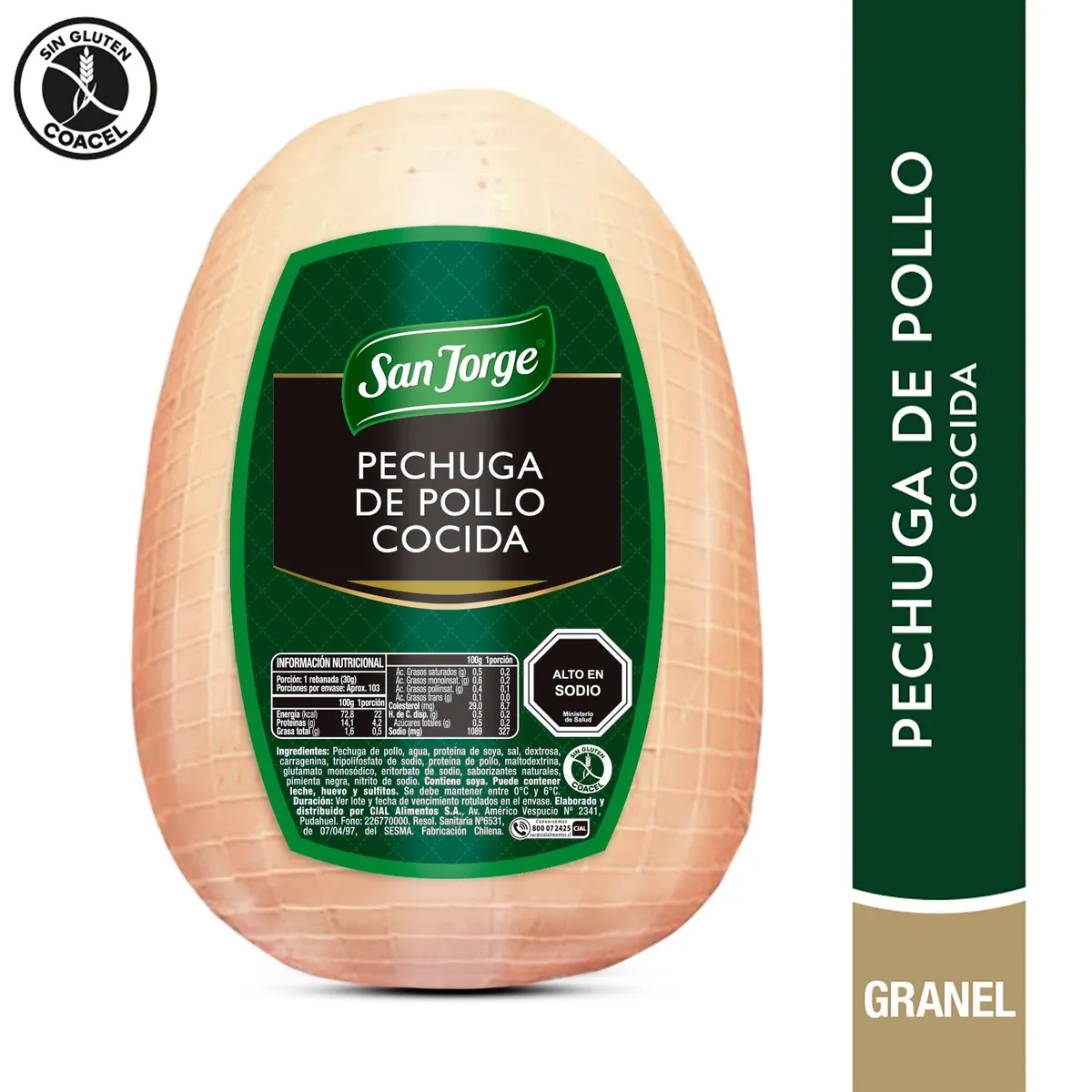 SAN JORGE - Pechuga de Pollo Cocida San Jorge a Granel