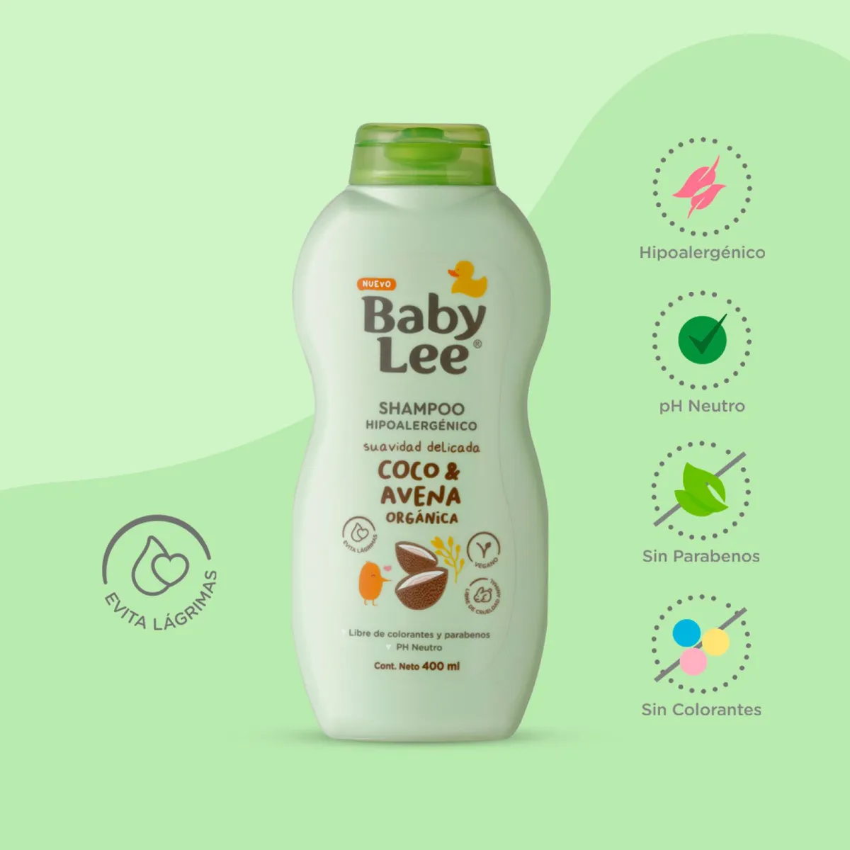 BABYLEE - Shampoo Babylee Coco Avena 400 ml