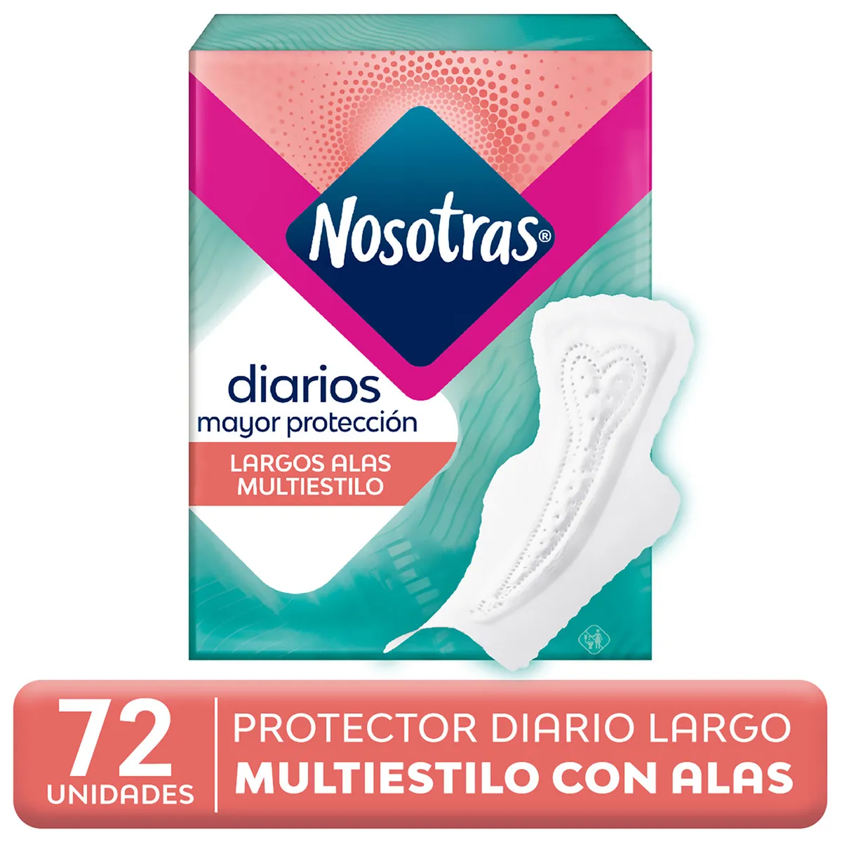 NOSOTRAS - Protectores Diarios Femeninos Multiestilo Nosotras 72 UN