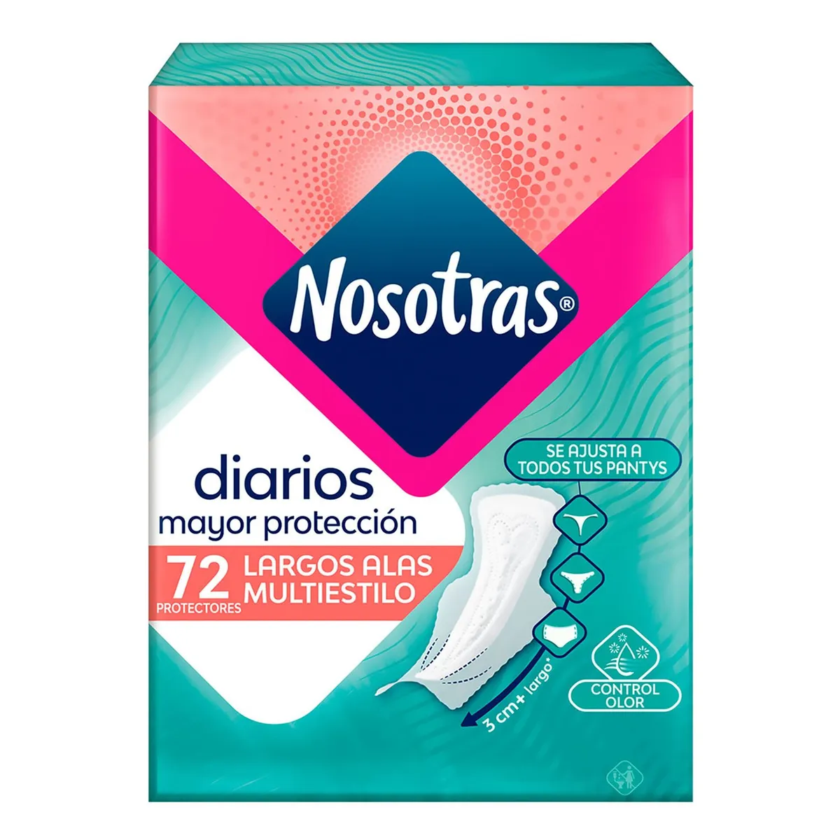 NOSOTRAS - Protectores Diarios Femeninos Multiestilo Nosotras 72 UN