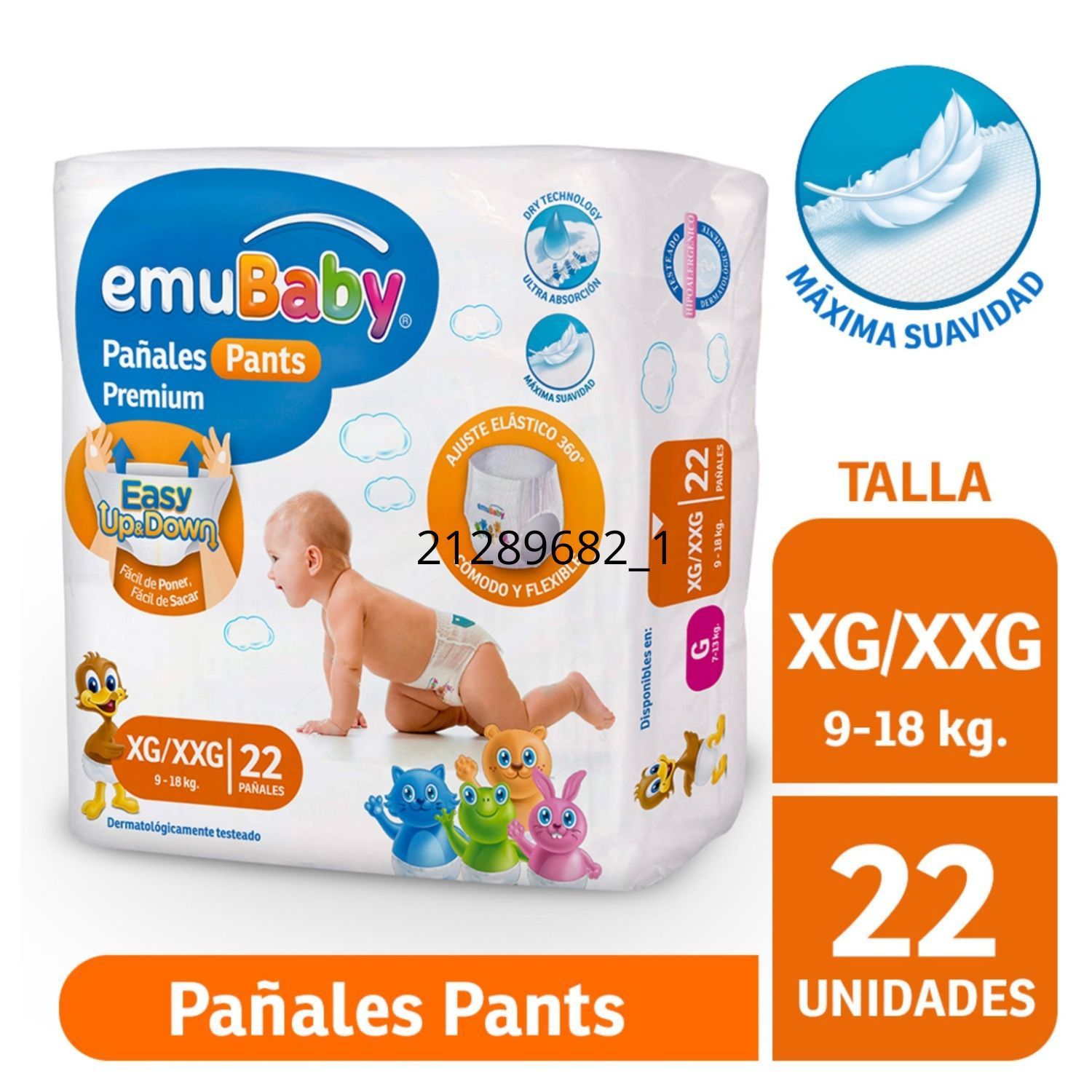 Pañales Desechables Emubaby Pants Talla XG/XXG 22 UN | Tottus Chile
