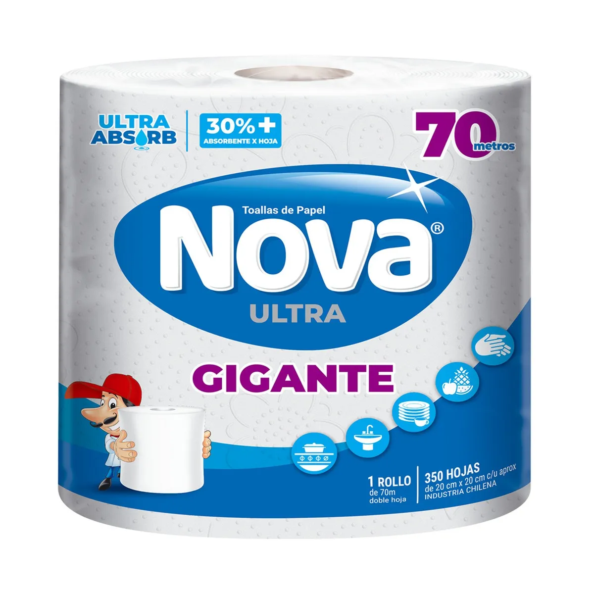 NOVA - Toalla de Papel Ultra Nova 70 Mts