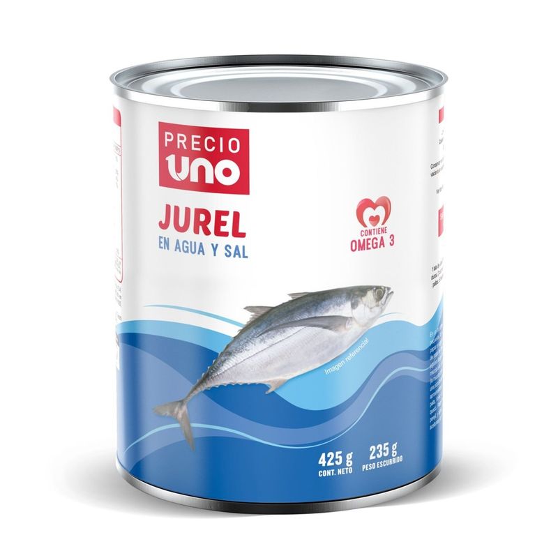 PRECIO UNO - Jurel al Natural en Agua Precio Uno 425 g