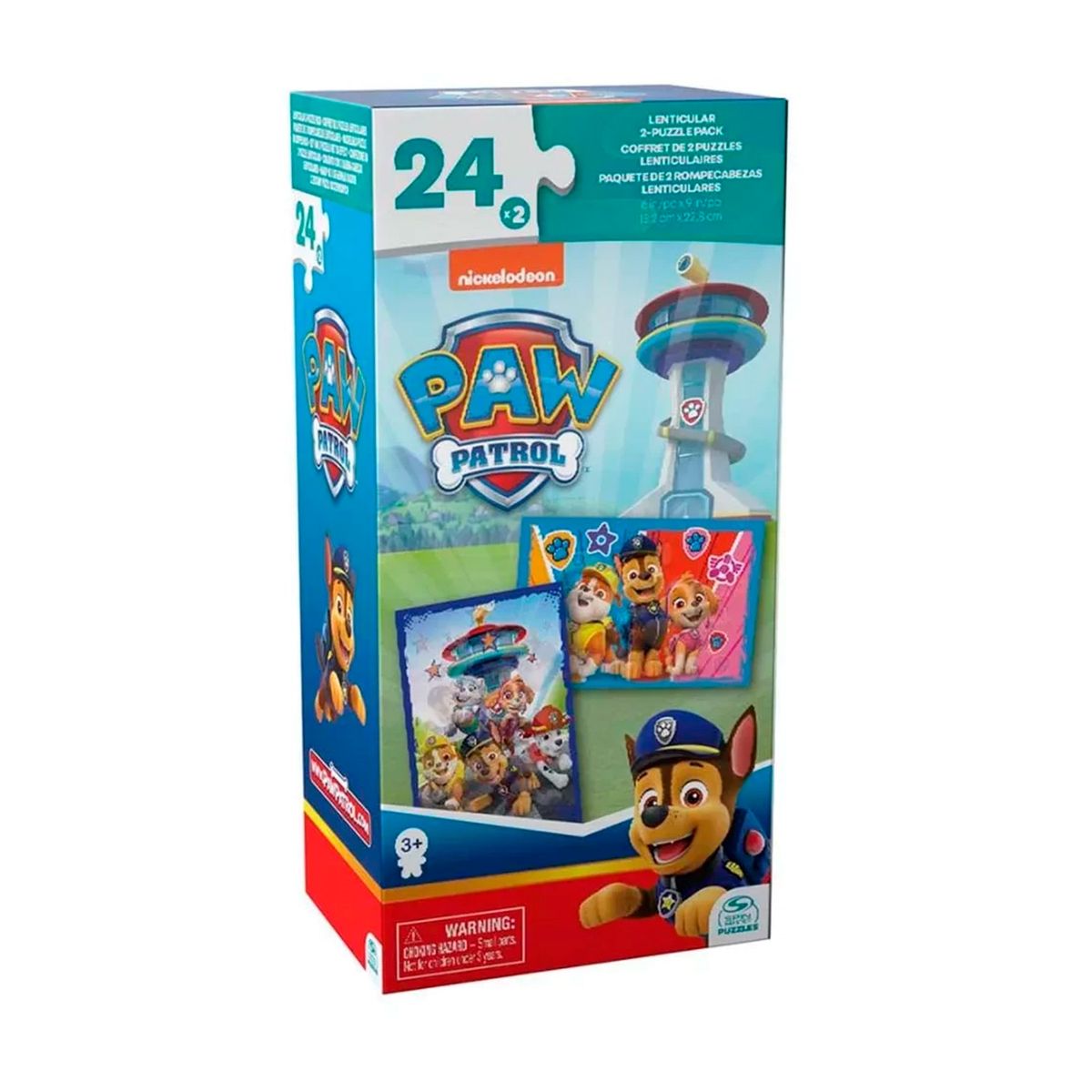 PAW PATROL - PAW PATROL 2 PUZZLES 24 PZAS LENTICULAR
