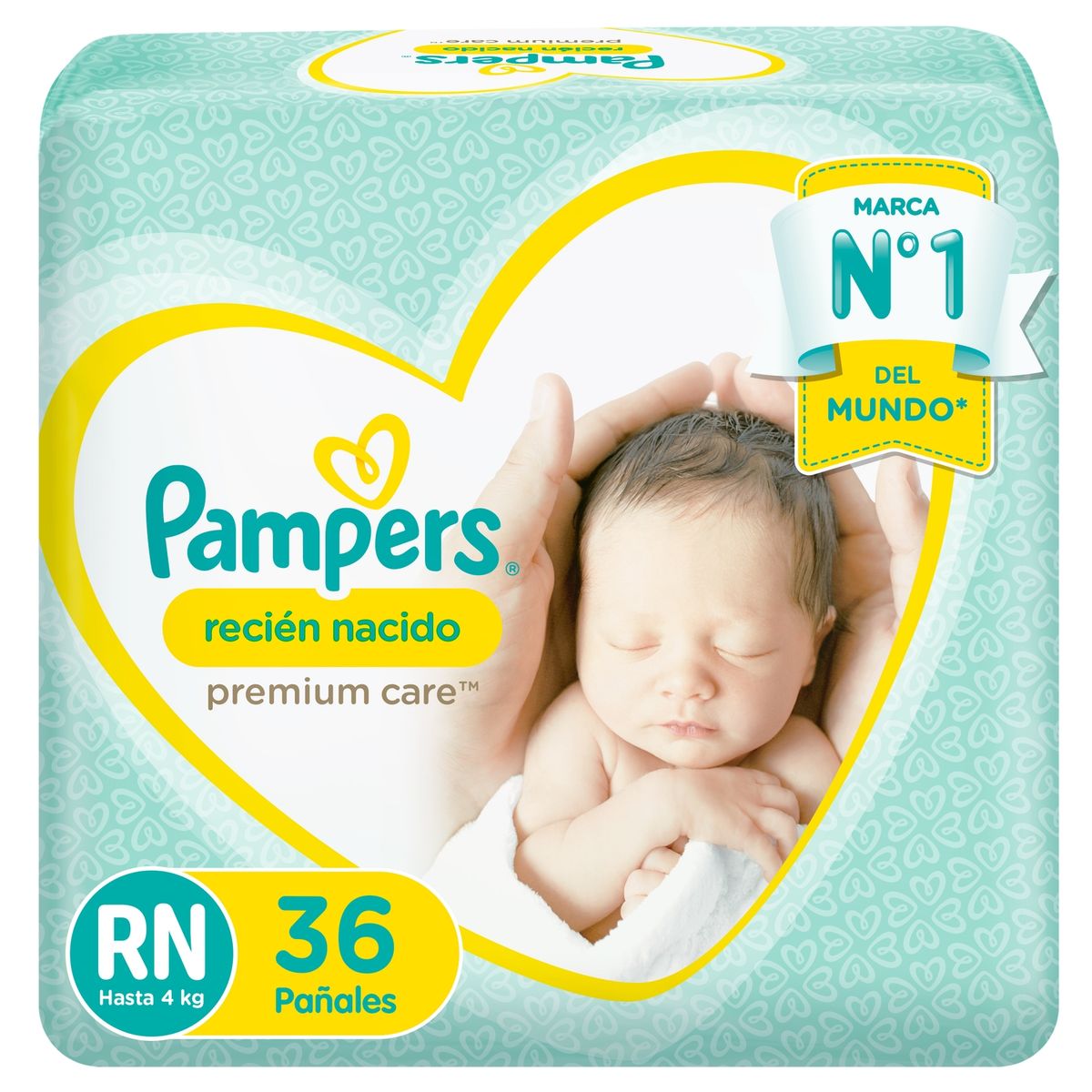 PAMPERS - Pañales Desechables Pampers Premium Care RN 36 Un