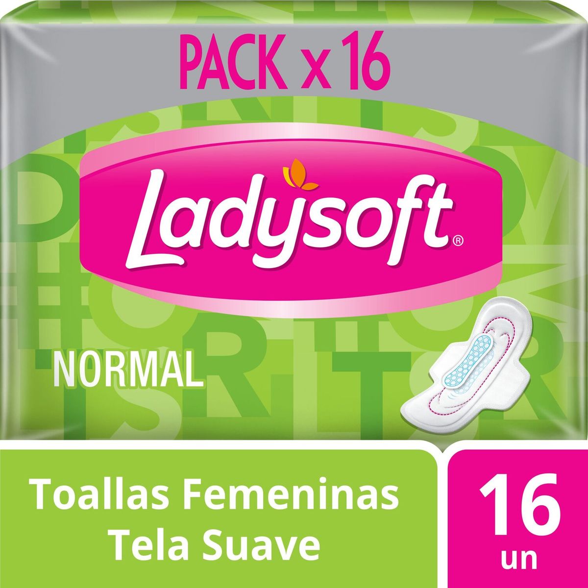LADYSOFT - Toallas Higiénicas Ladysoft Normal Día con Alas 16 Un