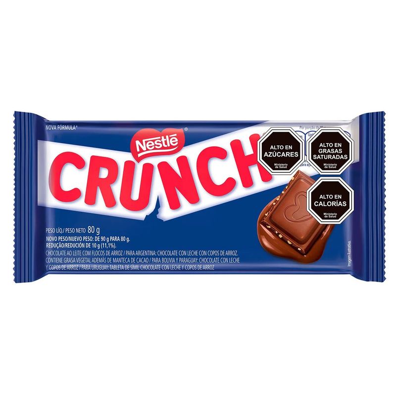 CRUNCH - Chocolate con Leche Crunch 80 g