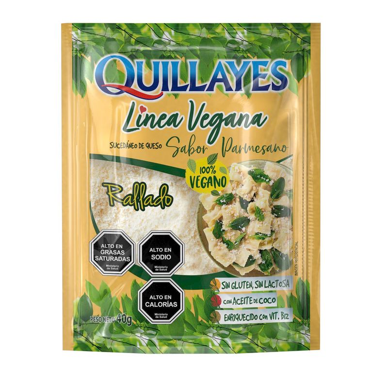 QUILLAYES - Queso Parmesano Vegano Rallado Quillayes 40 g