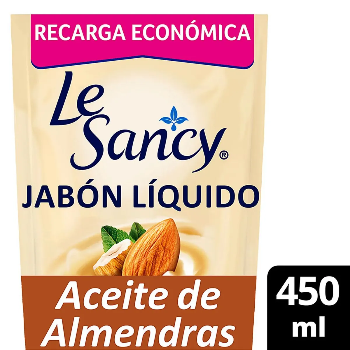 LE SANCY - Jabón Líquido Le Sancy con Aceite de Almendras Doypack 450 ml