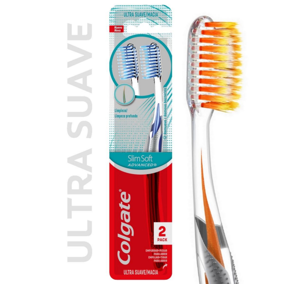 COLGATE - Cepillo Colgate Slim Soft Advanced 2 Un