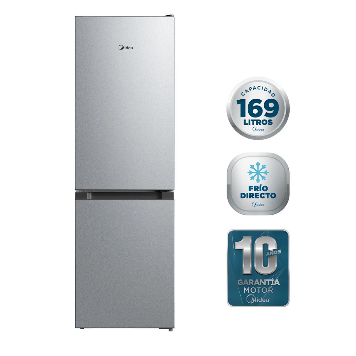 MIDEA - REFRIGERADOR BTM 169LTS FRIO DIREC MDRB241FGE50 l