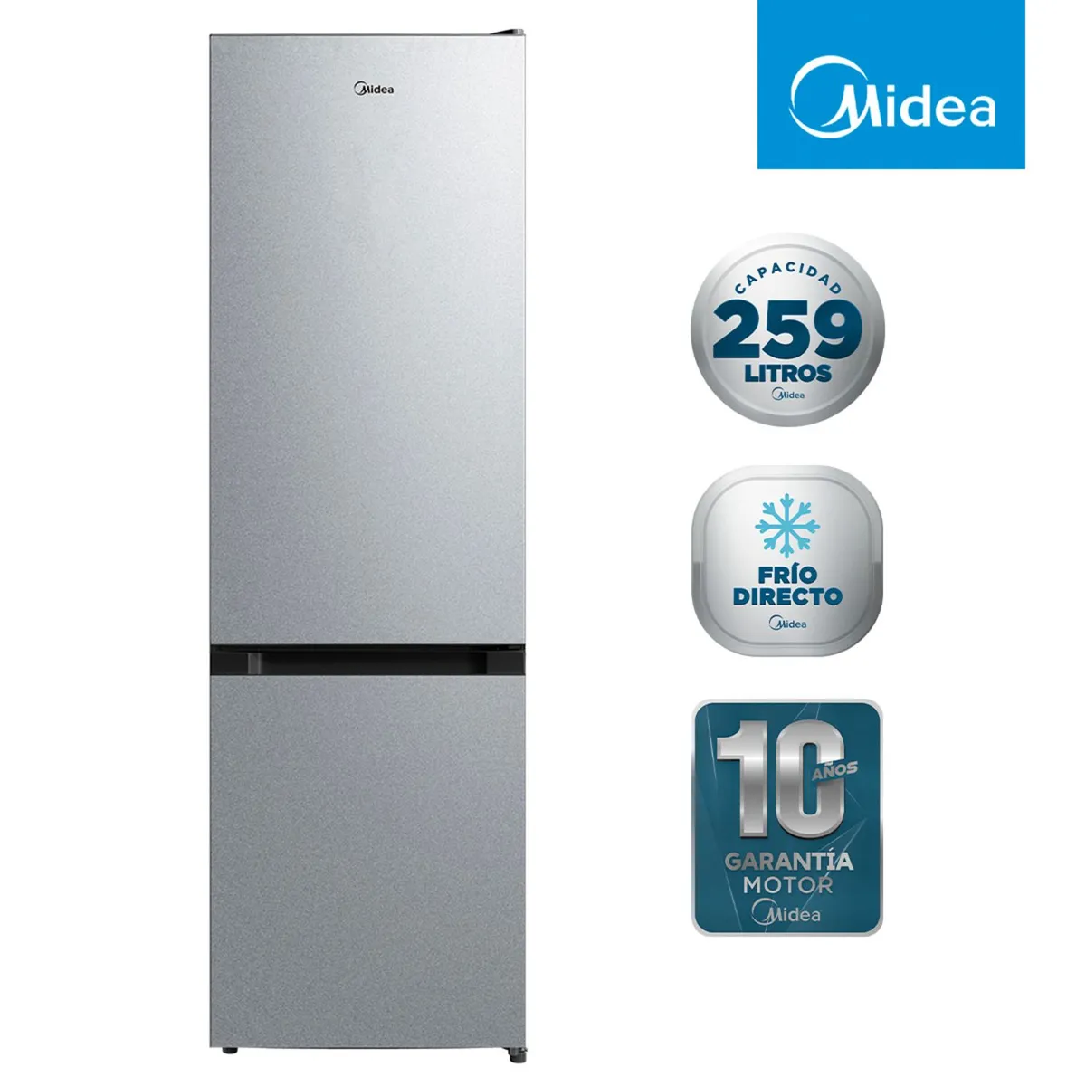 MIDEA - Refrigerador Btm 259 Lts Frio Directo Mdrb369Fge50