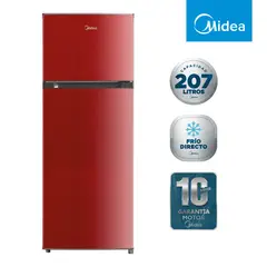 MIDEA - Refrigerador Top Mount Frío Directo 207 Litros MDRT294FGE13