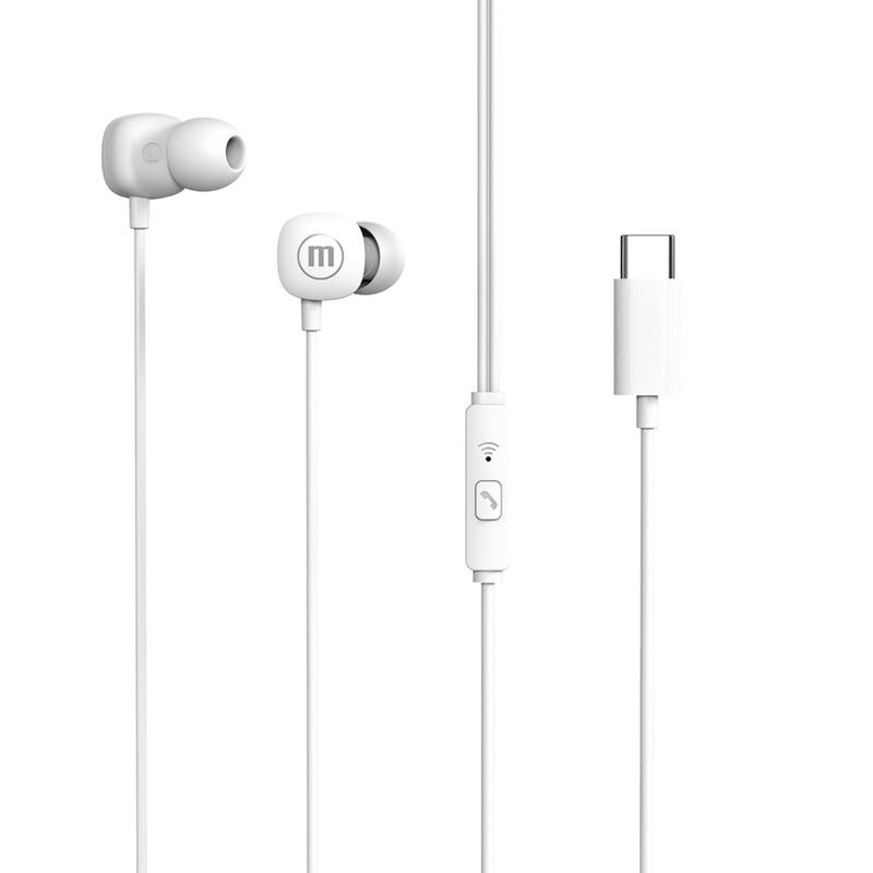 MAXELL - Audifono Tipo C Blanco