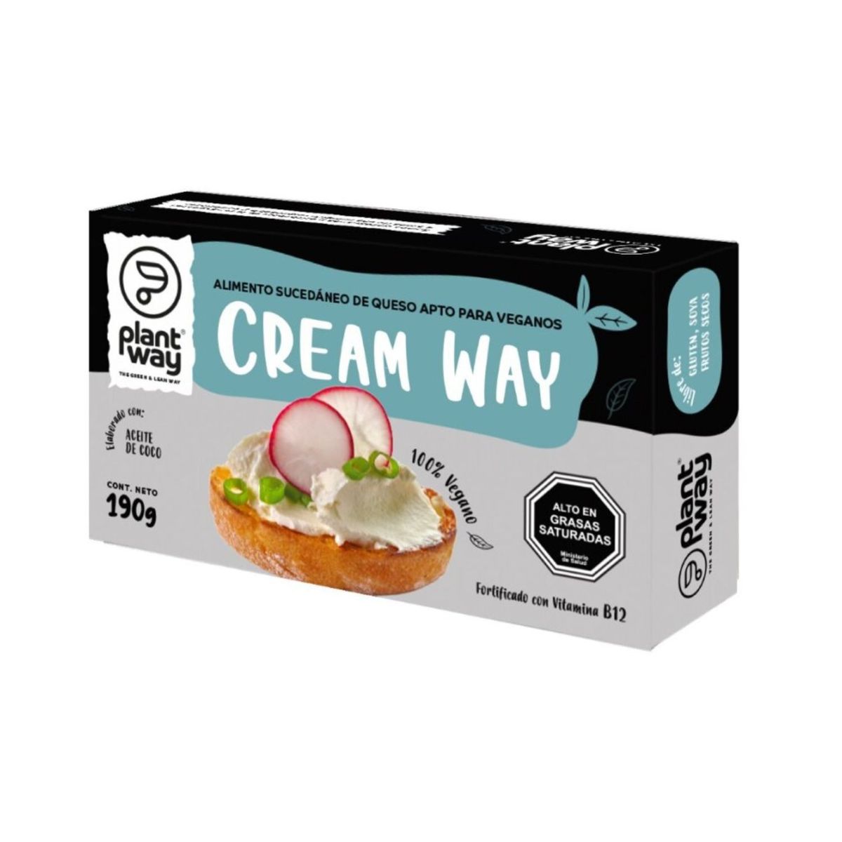 PLANT WAY - Queso Crema Vegano Plant Way 190 g