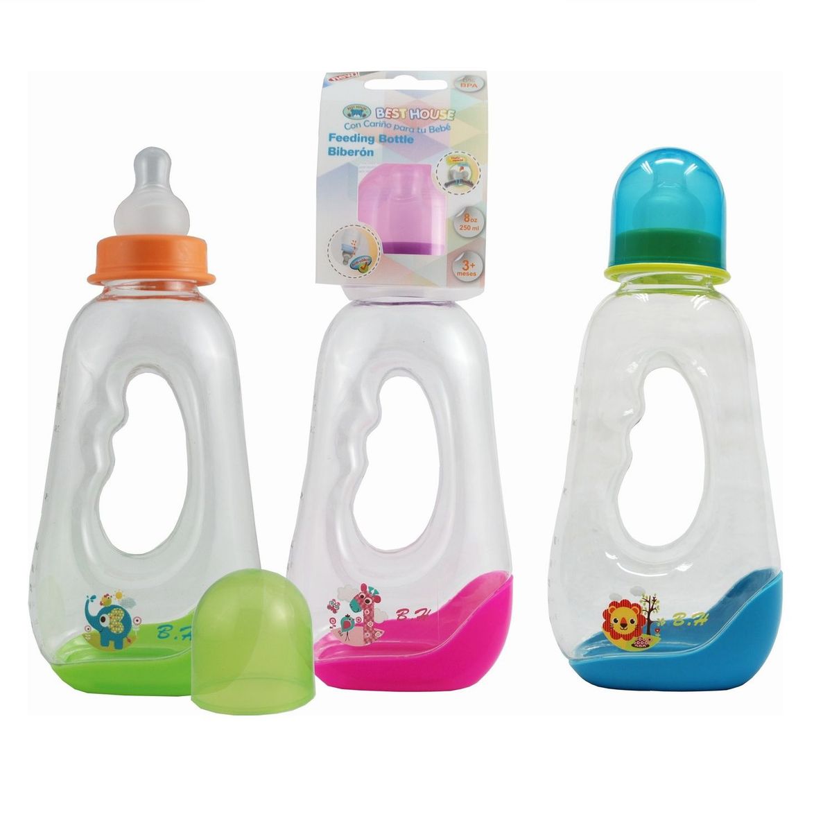 PIGEON - Mamadera Anatómica Pigeon 250ml Edad 3 meses 1 Un