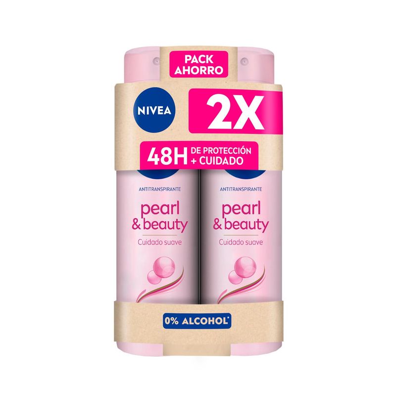 NIVEA - Pack Desodorante Antitranspirante Nivea Pearl & Beauty Spray 2 Un