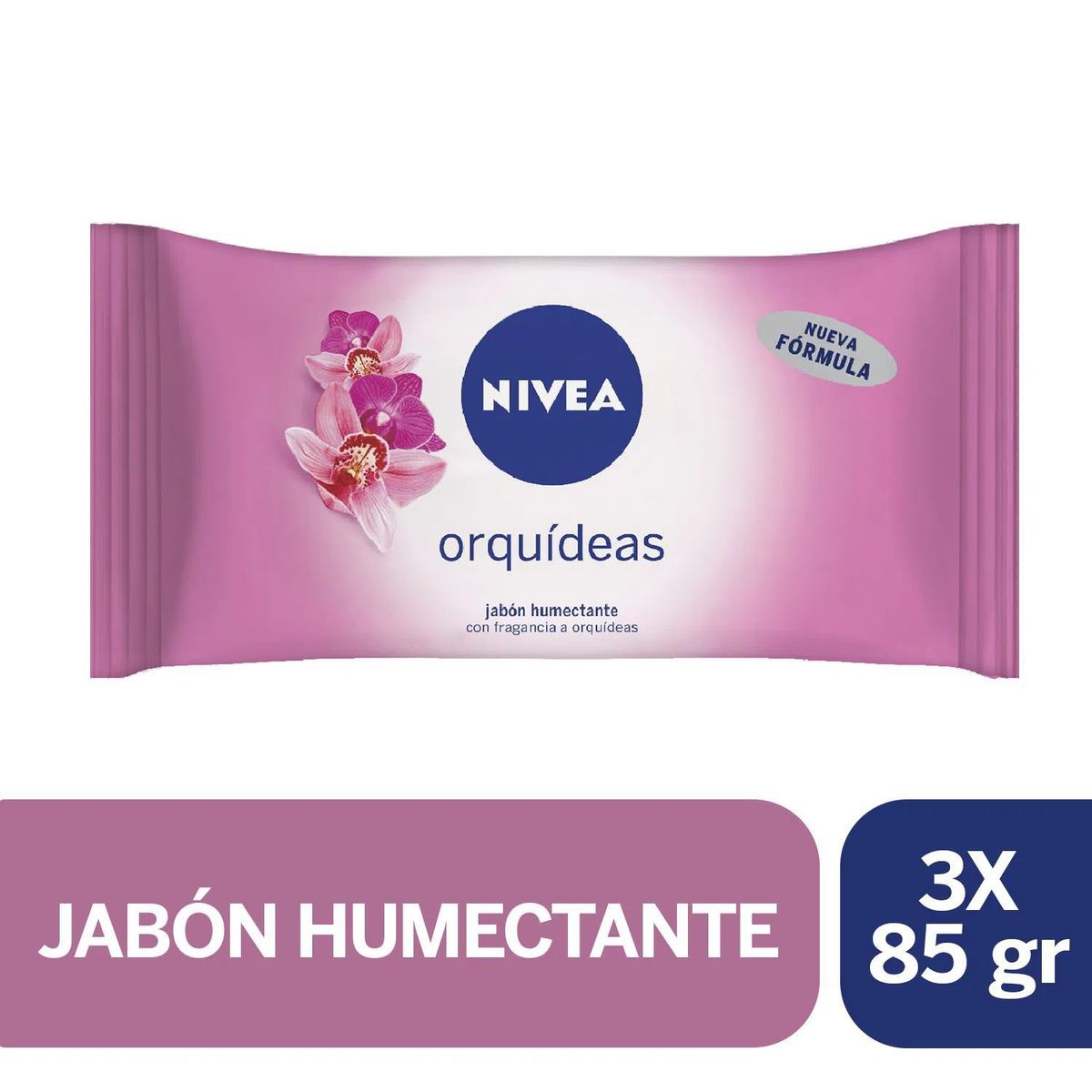 NIVEA - Jabón en Barra Orquídeas Nivea 3 Un