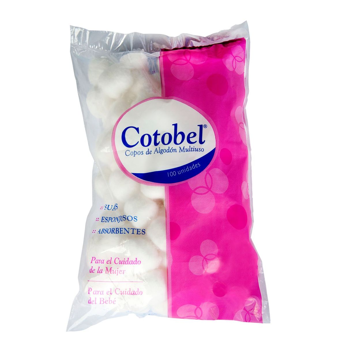 COTOBEL - Copo de Algodón Blanco Cotobel 100 Un