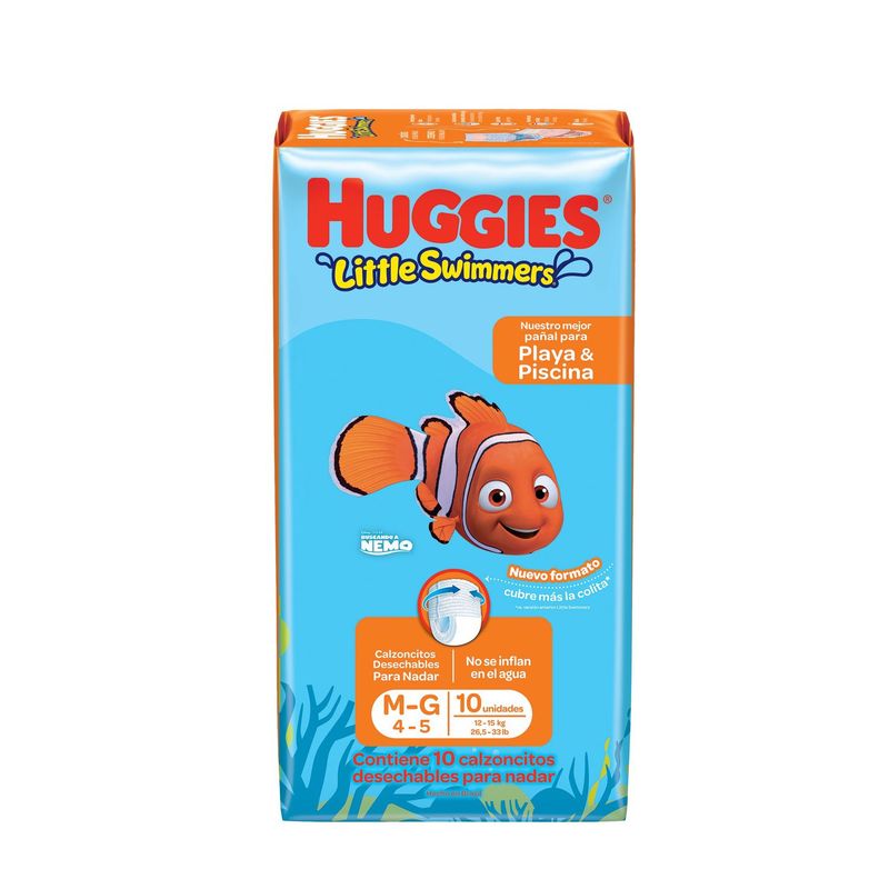 HUGGIES - Pañales Desechables Huggies Little Swimmer M-G 10 Un