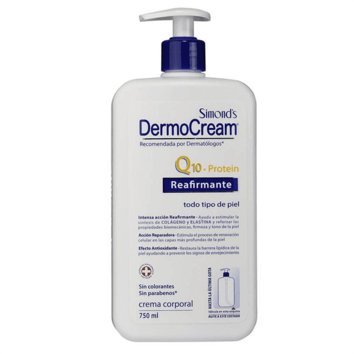 DERMOCREAM - Crema Corporal Simond's Dermo Cream Q10 Reafirmante 750 ml
