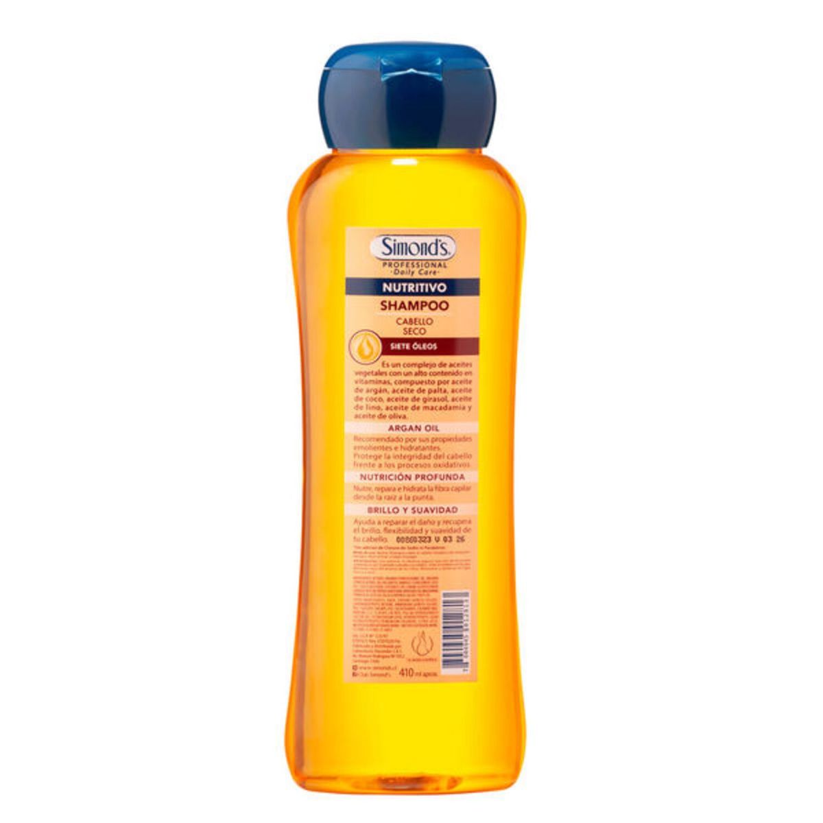 SIMONDS - Shampoo Simond's Nutritivo con Aceite de Argán 410 ml