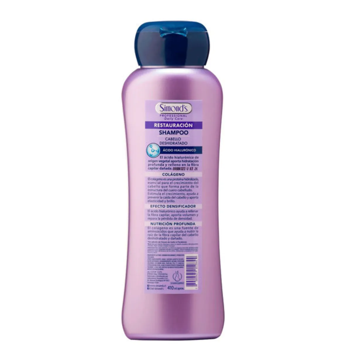 SIMONDS - Shampoo Simond's Restauración Hialurónico Colágeno 410 ml