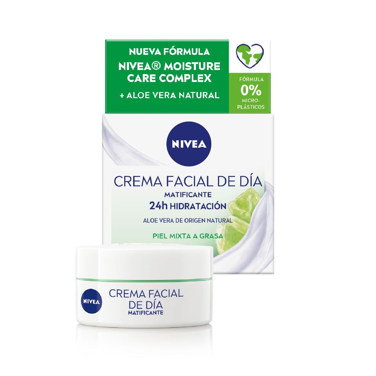 NIVEA - Crema Facial Nivea Matificante de Día FPS 15 Piel Mixta a Grasa 50 ml
