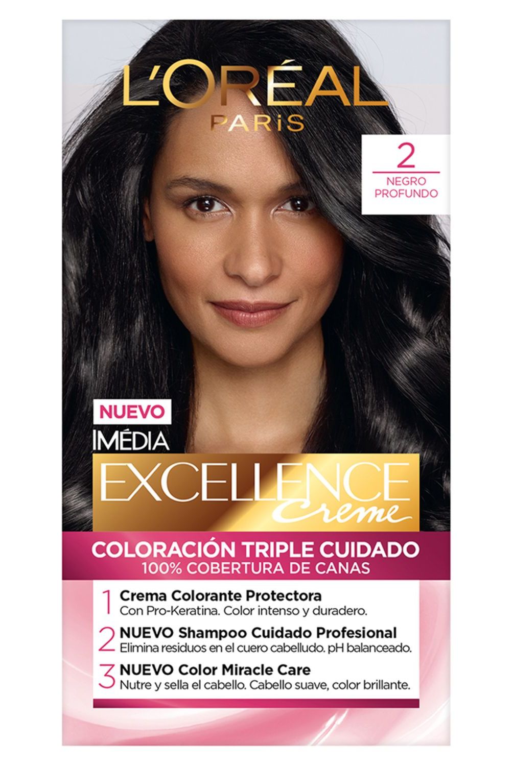 EXCELLENCE - Tinte para Cabello L'Oréal Excellence Negro Profundo 2 1 Un