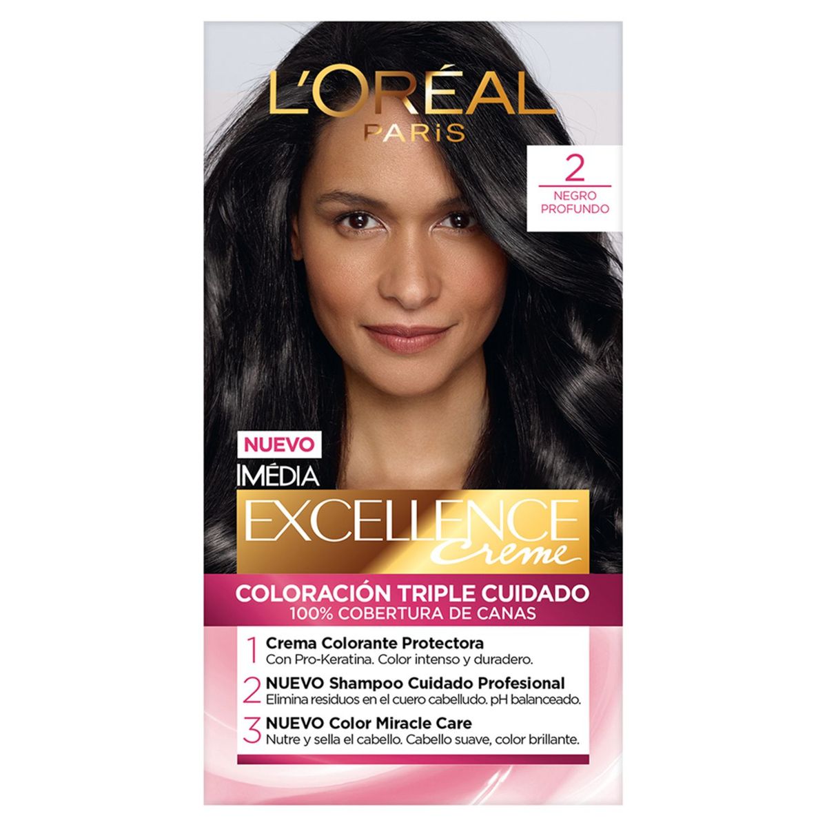 EXCELLENCE - Tinte para Cabello L'Oréal Excellence Negro Profundo 2 1 Un
