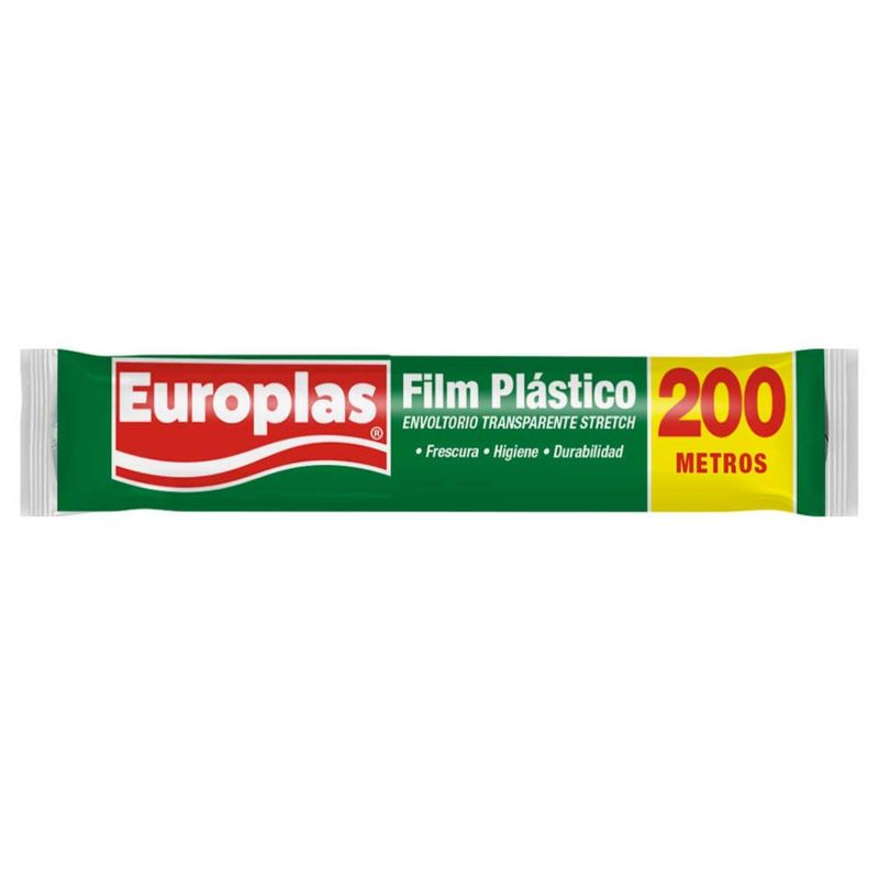 EUROPLAS - Film Plástico Transparente Europlas 200 mts 1 Un