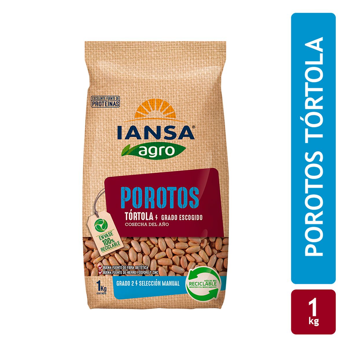 IANSA AGRO - Porotos Tórtola Iansa Agro 1 Kg