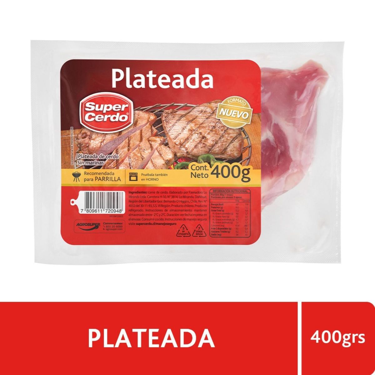 SUPER CERDO - Plateada de Cerdo Super Cerdo 400 g
