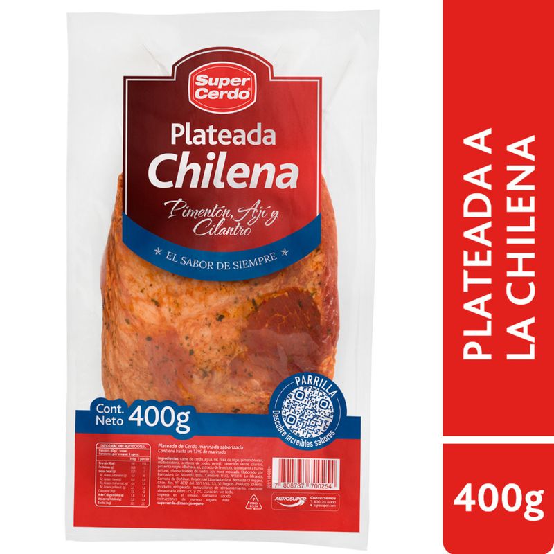 SUPER CERDO - Plateada de Cerdo a la Chilena Super Cerdo 400 g