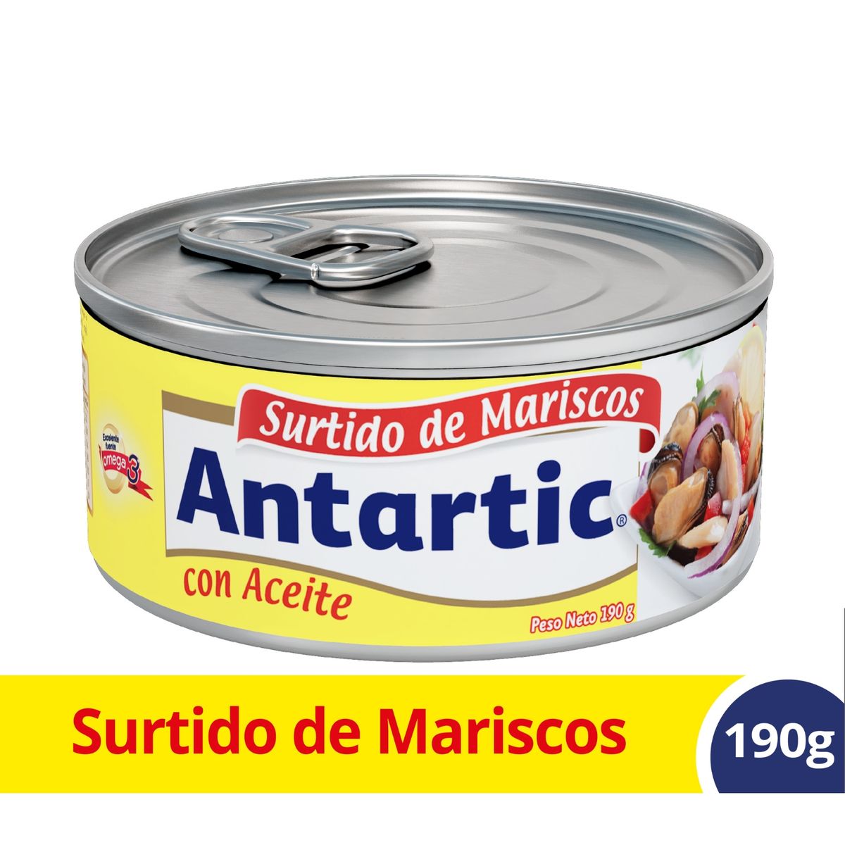 ANTARTIC - Surtido de Mariscos en Aceite Antartic 190 g