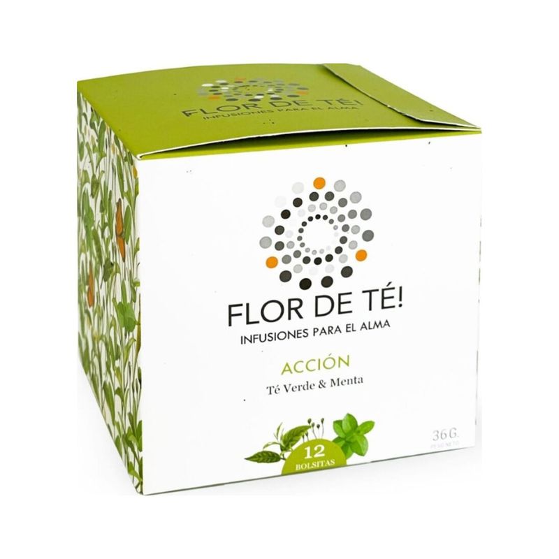 FLOR DE TE - Infusión de Té Verde Menta Flor De Té 36 g