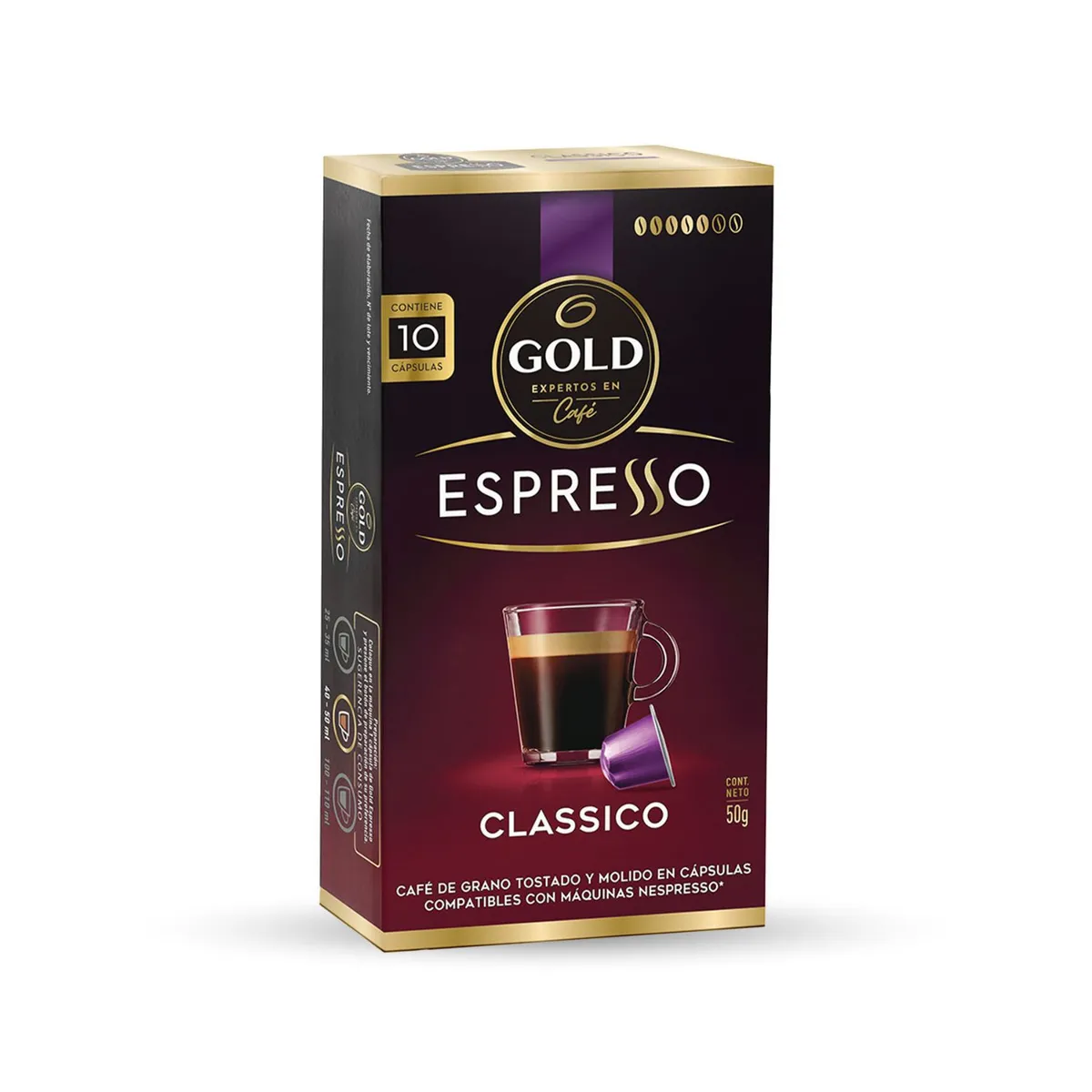 GOLD - Café Classico Cápsulas Gold 10 Un
