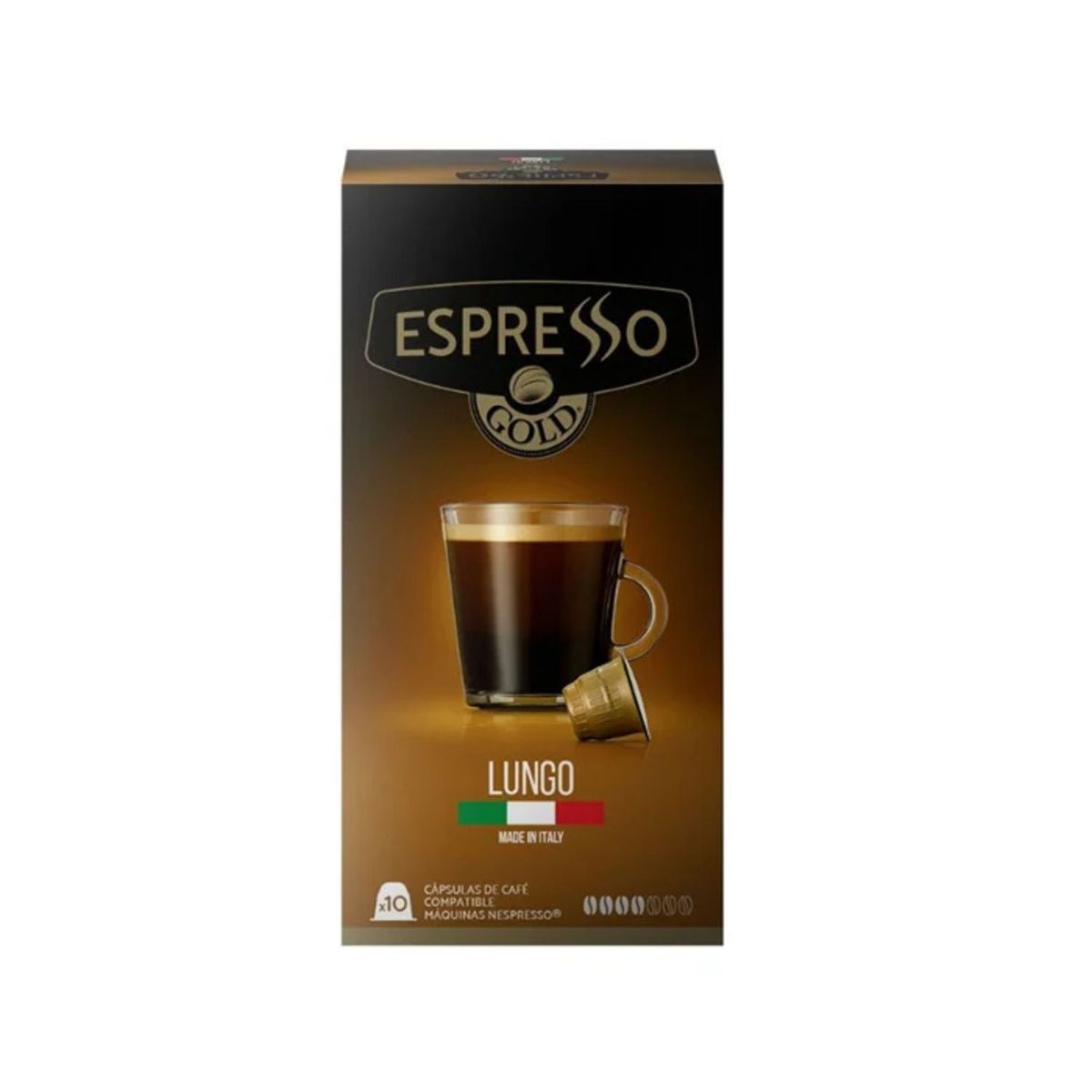 GOLD - Café Espresso Lungo Gold en Cápsulas 10 Un